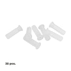 Bucha plástica branca Taco wolfpack 8 mm (25 unidades)