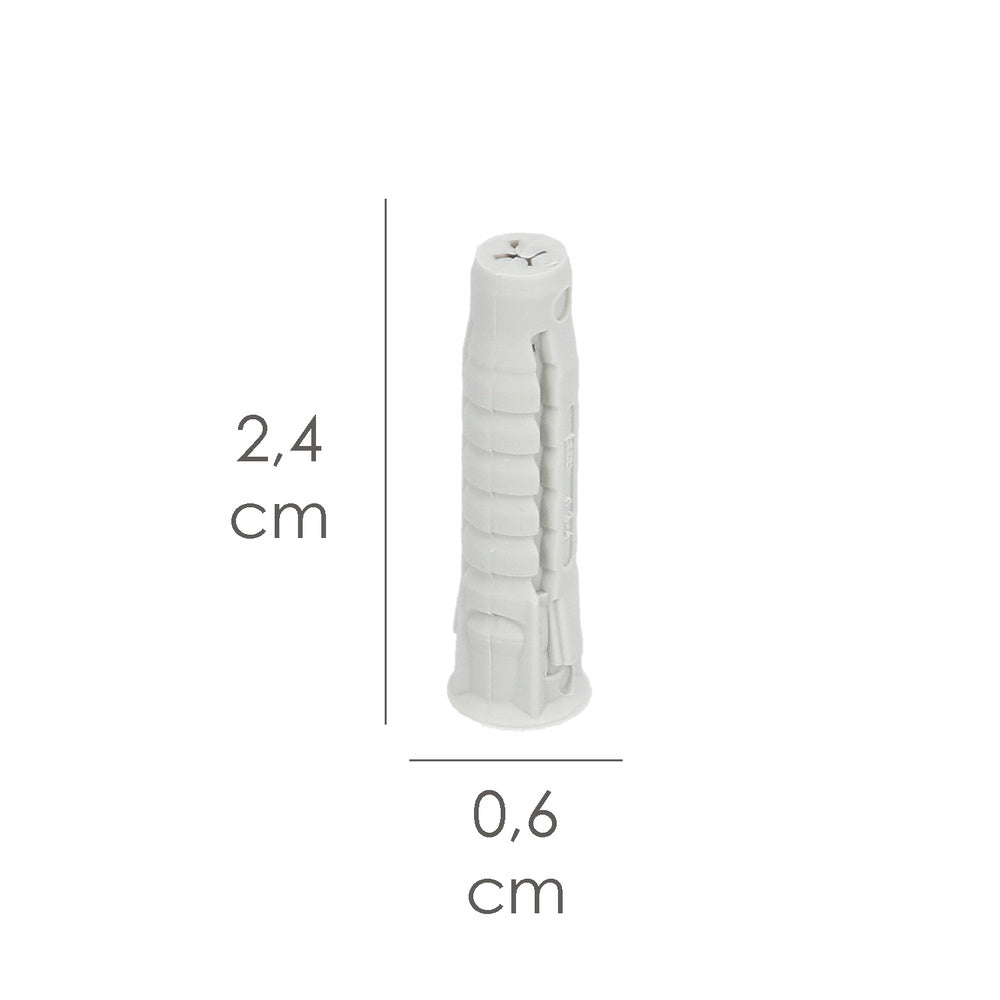 Nylon Wall Plug 5 x 25 n+plus box 200 units.