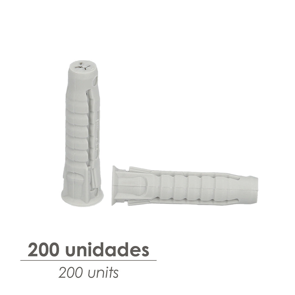 Nylon Wall Plug 5 x 25 n+plus box 200 units.