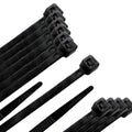 Brida nylon 100%. Color negro 2,5 x 100 mm bolsa 100 unidades. Abrazadera plástico, organizador cables, alta resistencia