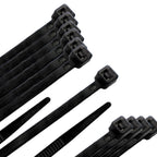 Brida nylon 100%. Color negro 2,5 x 100 mm bolsa 100 unidades. Abrazadera plástico, organizador cables, alta resistencia