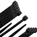 Brida nailon 100%. Color negro 3,5 x 140 mm bolsa 100 unidades. Abrazadera plástico, organizador cables, alta resistencia