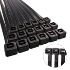 Brida nailon 100%. Color negro 3,5 x 200 mm bolsa 100 unidades. Abrazadera plástico, organizador cables, alta resistencia