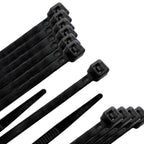 Brida nailon 100%. Color negro 3,5 x 200 mm bolsa 100 unidades. Abrazadera plástico, organizador cables, alta resistencia