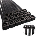 Brida nailon 100%. Color negro 4,5 x 200 mm bolsa 100 unidades. Abrazadera plástico, organizador cables, alta resistencia