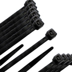 Brida nailon 100%. Color negro 7,8 x 540 mm bolsa 100 unidades. Abrazadera plástico, organizador cables, alta resistencia