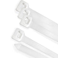 Brida nailon 100%. Color blanco / natural 7,5 x 450 mm 100 piezas. Abrazadera plástico, organizador cables, alta resistencia