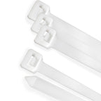 Brida nylon 100%. Color blanco / natural 9,0 x 780 mm 100 piezas. Abrazadera plástico, organizador cables, alta resistencia