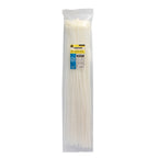 Brida nylon 100%. Color blanco / natural 9,0 x 780 mm 100 piezas. Abrazadera plástico, organizador cables, alta resistencia