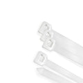 Brida nailon 100%. Color blanco / natural 2,5 x135 mm 100 piezas. Abrazadera plástico, organizador cables, alta resistencia