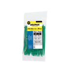 Brida nylon 100%. Color verde 4,6 x 390 mm bolsa 100 unidades. Abrabridas nylon 100% verde 4,6x390 mm (bolsa 100 unidades)