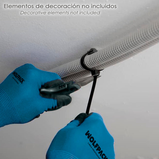 Taco fijación brida nylon negro 8 mm. (bolsa 100 unidades)