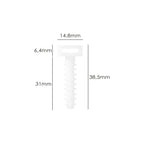 Taco fijación brida nailon blanco 8 mm (bolsa 100 unidades)