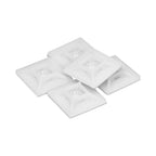Base adhesiva para bridas 19x19 mm blanca bolsa 100 unidades