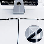 Self-adhesive cable tie mount 28x28 mm white bag 100 units