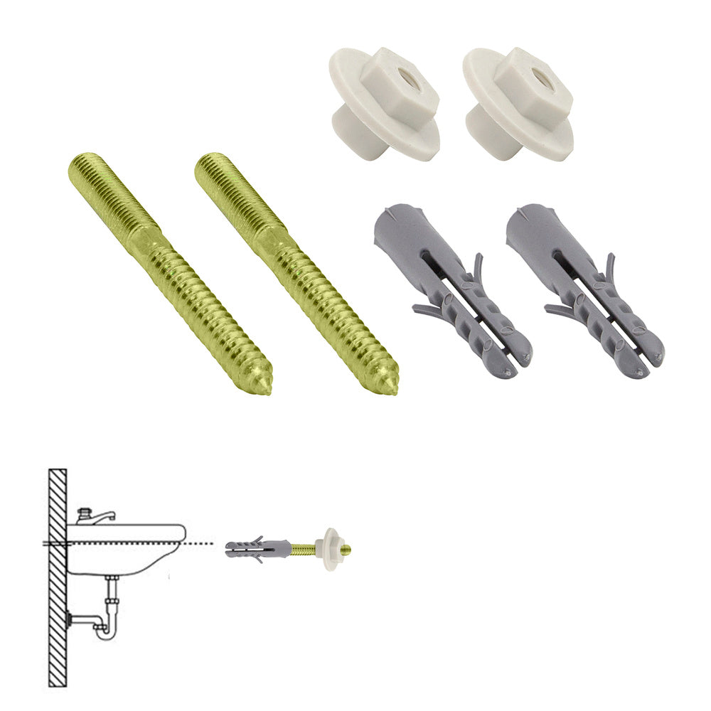 Kit sanitario fijación lavabo  10x110 mm (2 piezas)