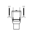 Kit fijación sanitario cisterna / inodoro 6x90 (2 piezas)