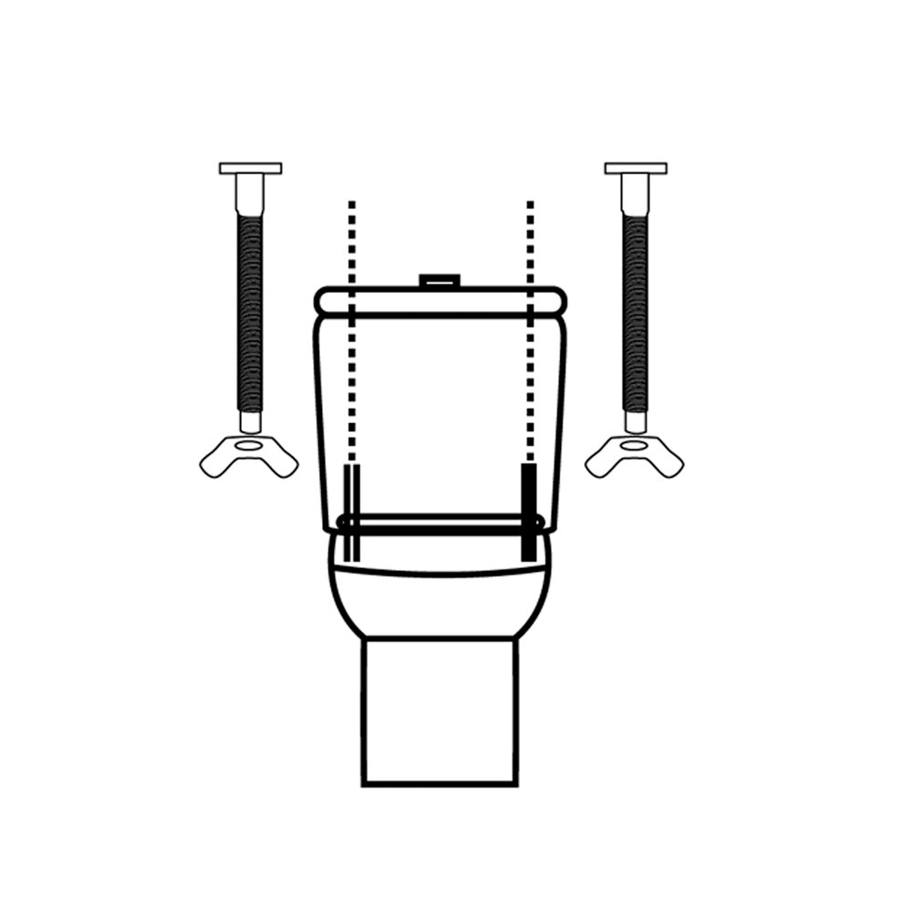 Kit fijación sanitario cisterna / inodoro 6x90 (2 piezas)