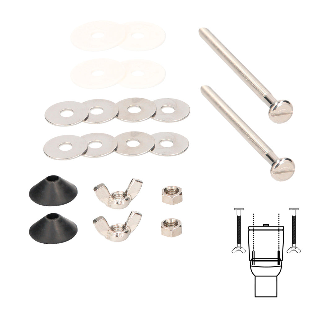 Kit fijación sanitario cisterna / inodoro 6x90 (2 piezas)