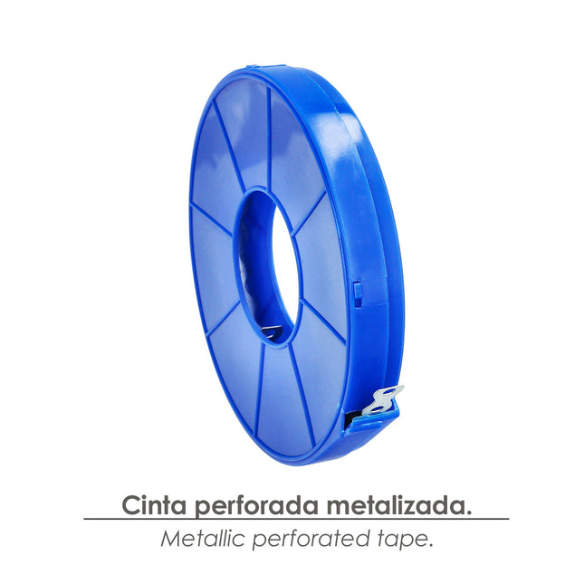 Cinta perforada 12 mm (rollo10 metros)