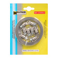 Cinta abrazadera  cortar zincada   8 mm  x 3 m. con 8 tornillos abrazadera metálica de tornillo, abrazadera sin fin