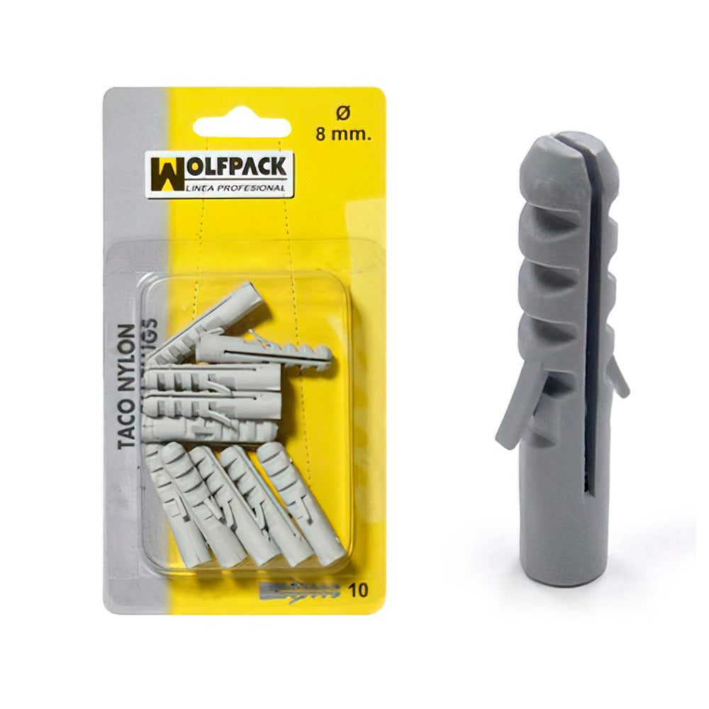 Taco nailon          6 mm  (25 piezas)