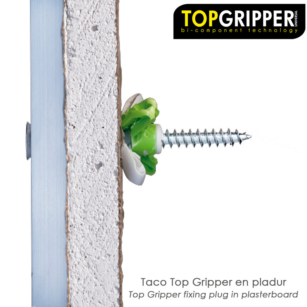 Taco topgripper bimaterial ø 5 mm (caja 200 unidades) taco anclaje universal, taco hormigon, taco pladur, taco ladrillo