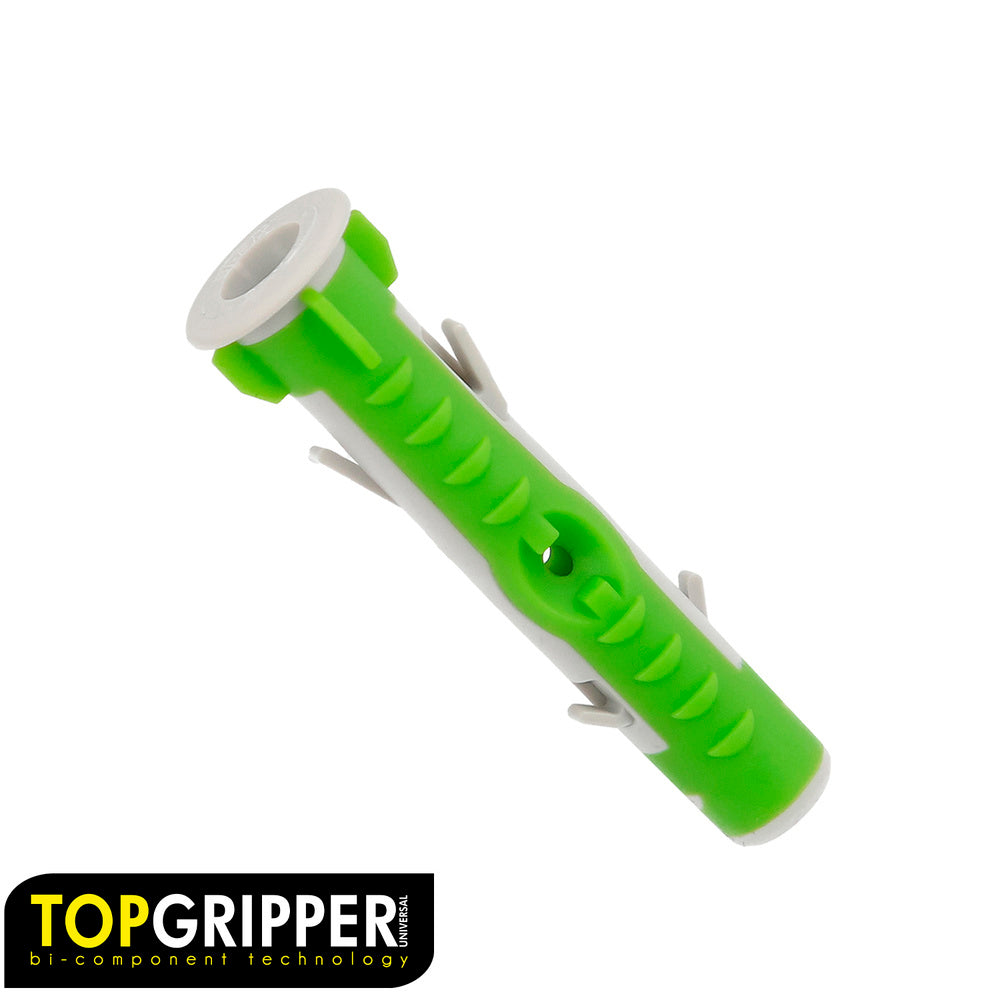 Taco topgripper bimaterial ø 5 mm (caja 200 unidades) taco anclaje universal, taco hormigon, taco pladur, taco ladrillo