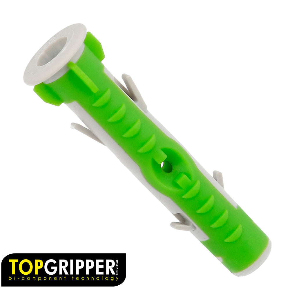 Taco topgripper bimaterial ø 10 mm (caja 75 unidades) taco anclaje universal, taco hormigon, taco pladur, taco ladrillo