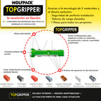 Cubo tacos topgripper bimaterial con tornillos ø 6 mm 250 piezas taco anclaje universal, taco hormigón, taco pladur