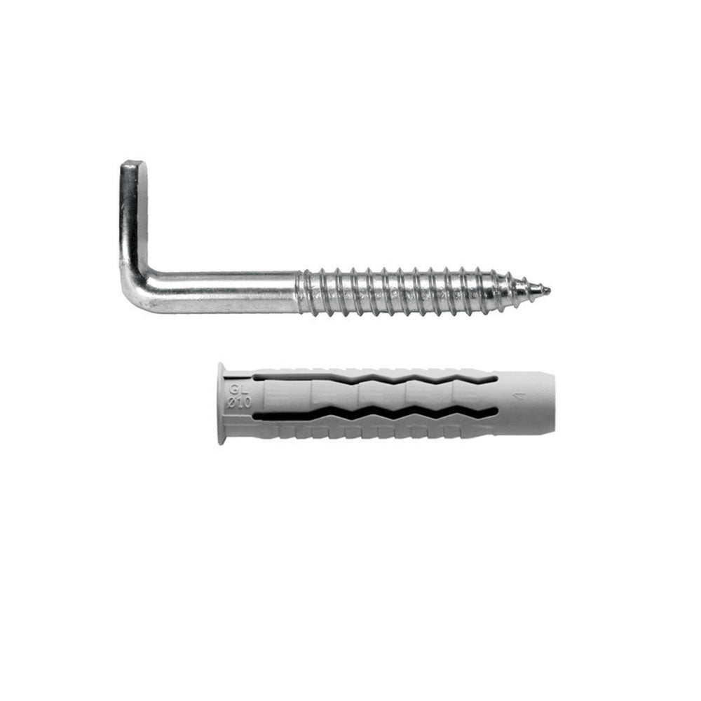 Kit sanitario alcayata con taco ø 14 x 70 mm fijación calentadores / termos de agua