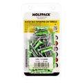 Blíster tacos topgripper bimaterial con tornillos ø 5 mm 50 piezas taco anclaje universal, taco hormigón, taco pladur,