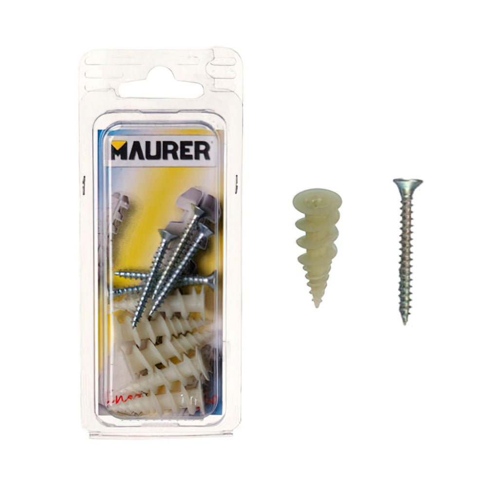 Drywall Nylon Plug with Screw (5 pieces)
