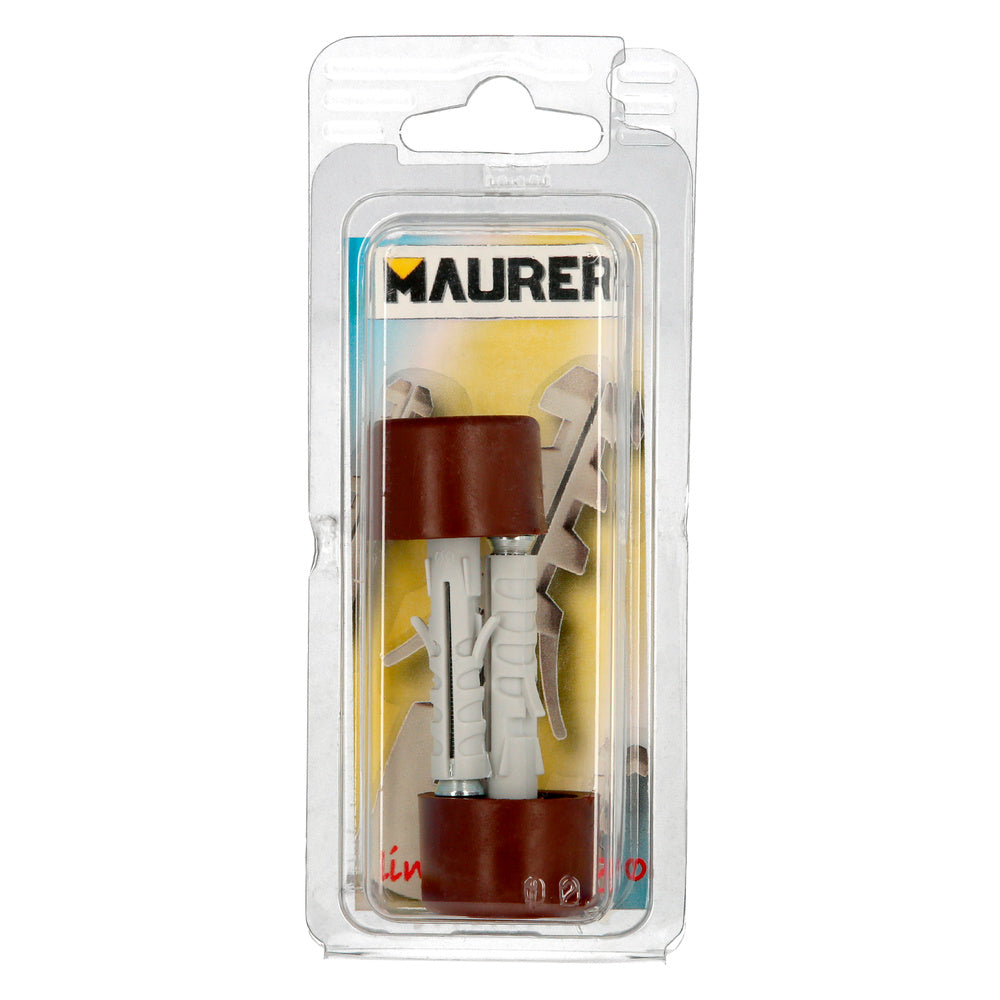 Brown nylon door stop (2 pieces blister pack)