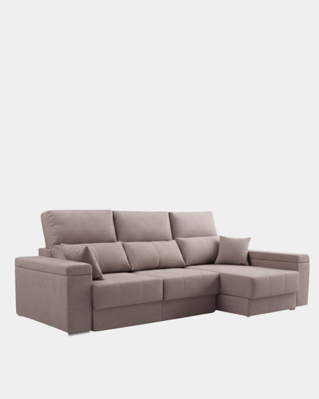 Mink grey enveloping comfort chaise longue sofa | living room