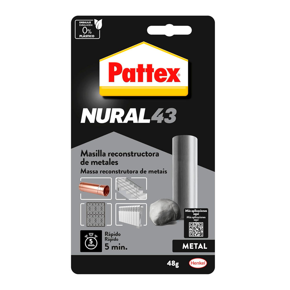 Nural 43 masilla reconstructora de metales barra 48 gramos
