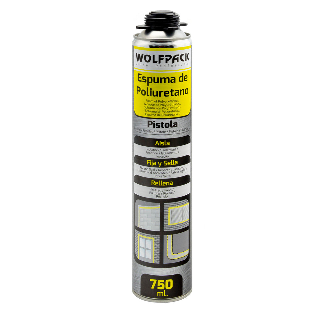 Espuma de poliuretano 750 ml para pistola, espuma impermeabilizante para pistola, espuma para tapar rachaduras