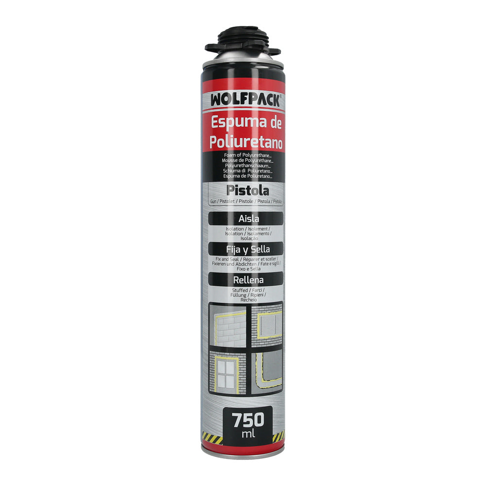 Polyurethane foam 750 ml. For gun application