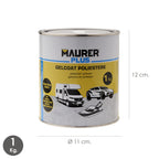 Polyester gel coat 1kg. White. Polyester paint for fiberglass / resin.