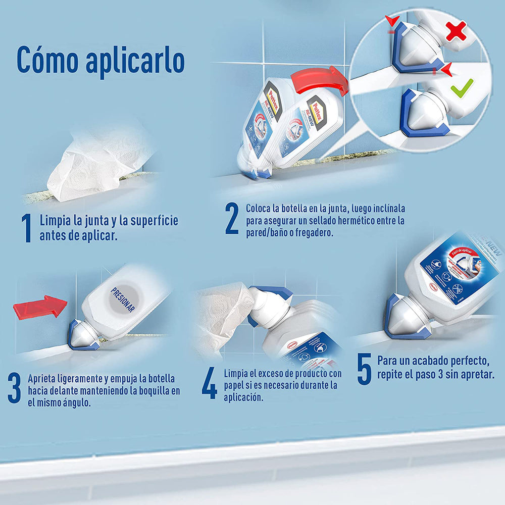 Nural Pattex RE New Grout for Bathrooms (80 ml bottle)