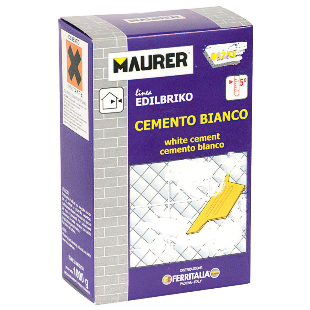 Cimento branco Edil Maurer (caixa de 5 kg)