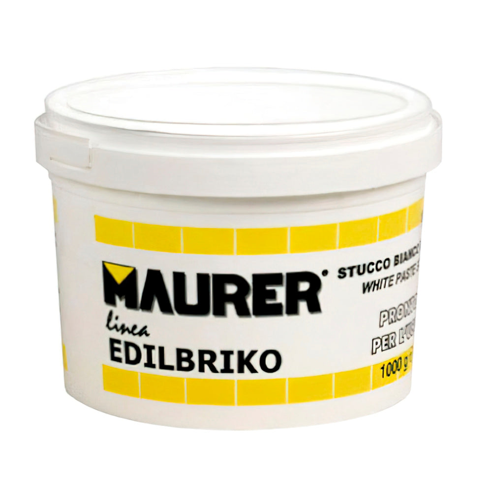 White plastic filler Edil Maurer (1.0 kg tub)