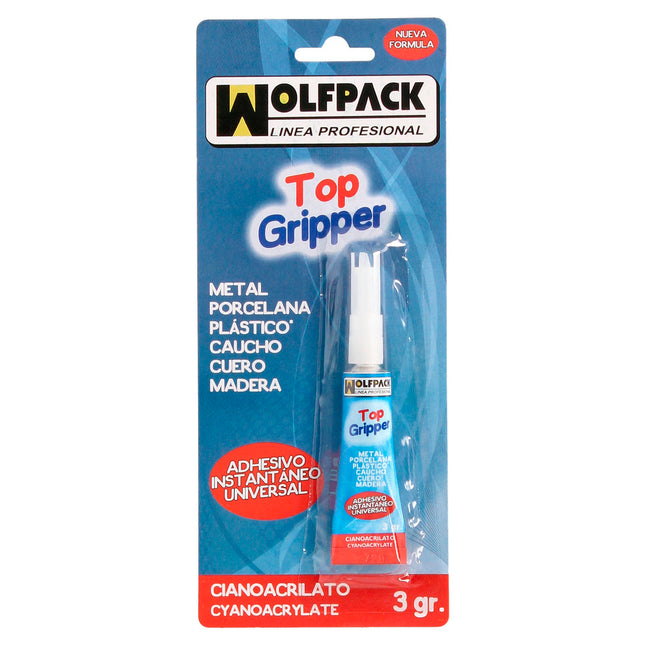 Pegamento ciano acrilato wolfpack  3 gramos