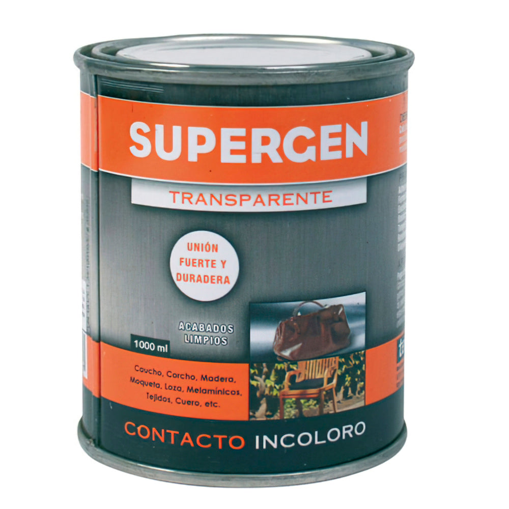 Pegamento supergen incoloro 1000 ml.