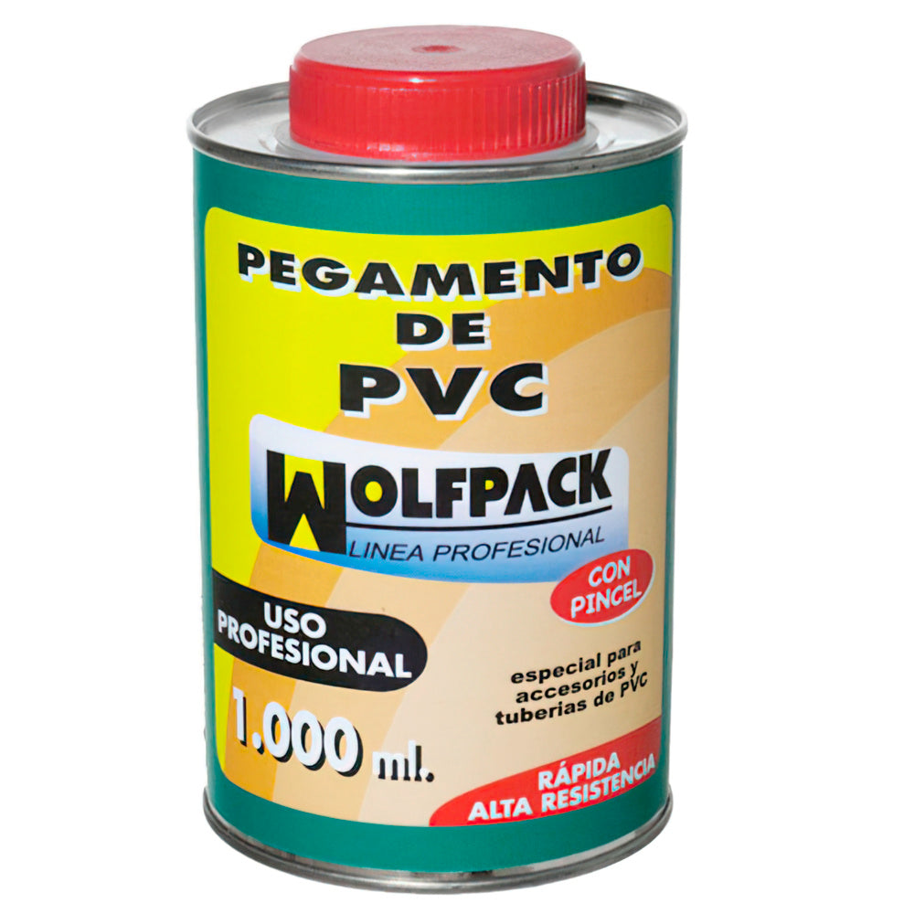 Wolfpack PVC glue with brush 1000 ml.