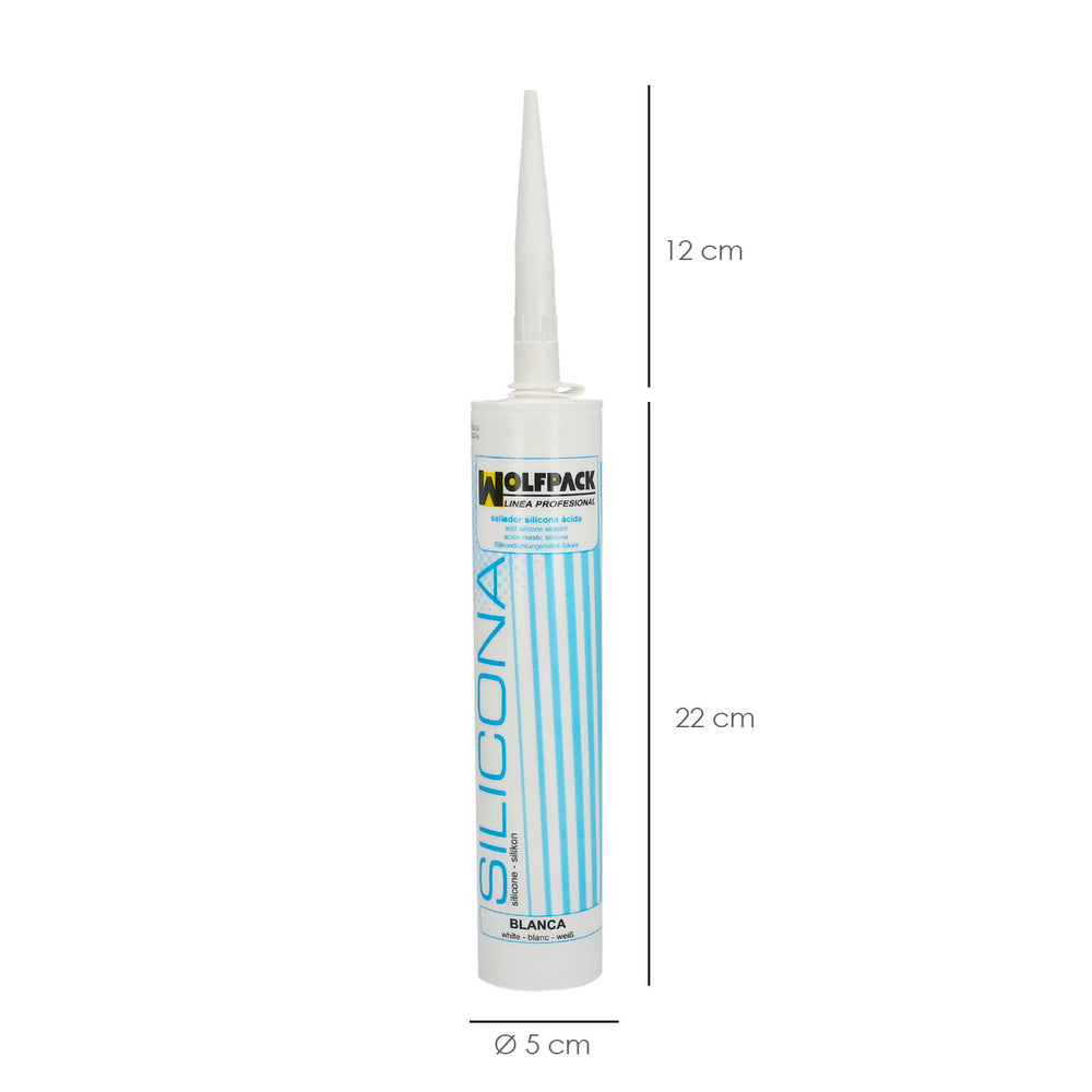 Silicona ácida blanca 280 cm³