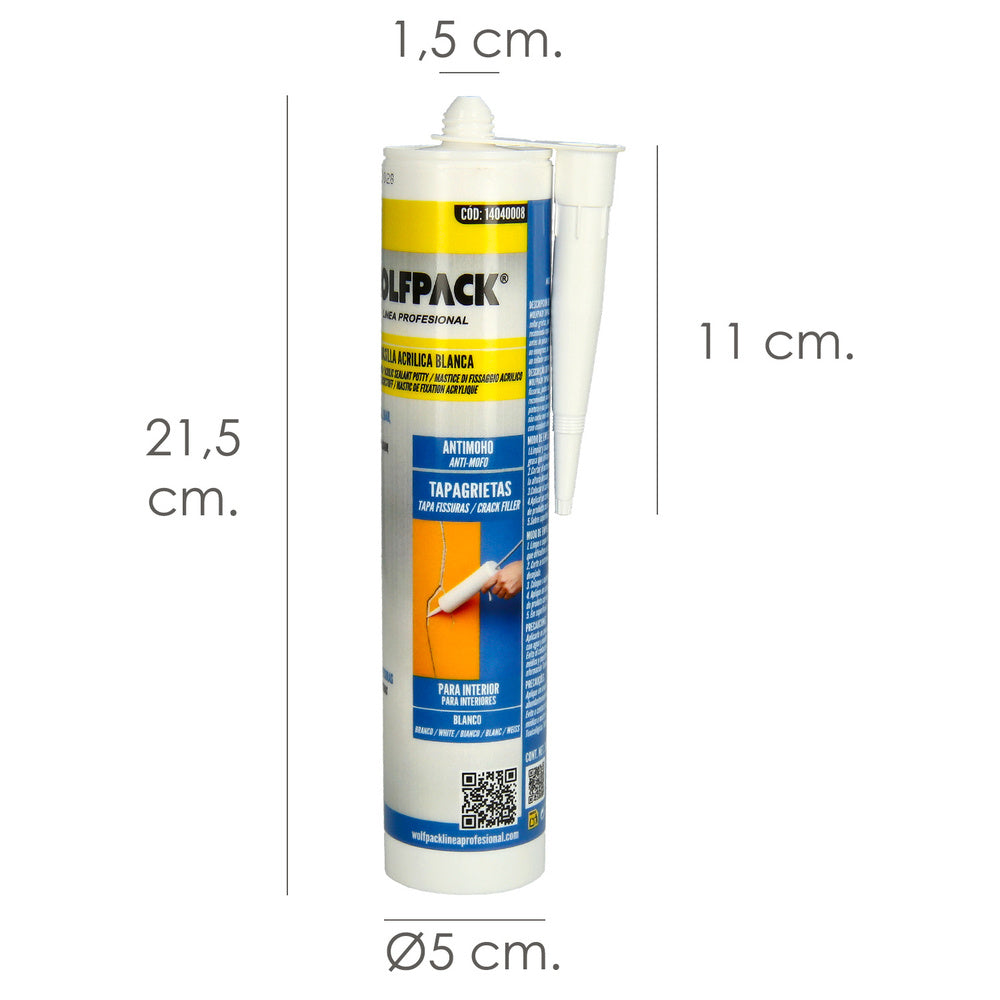White acrylic sealant 280 cm³.
