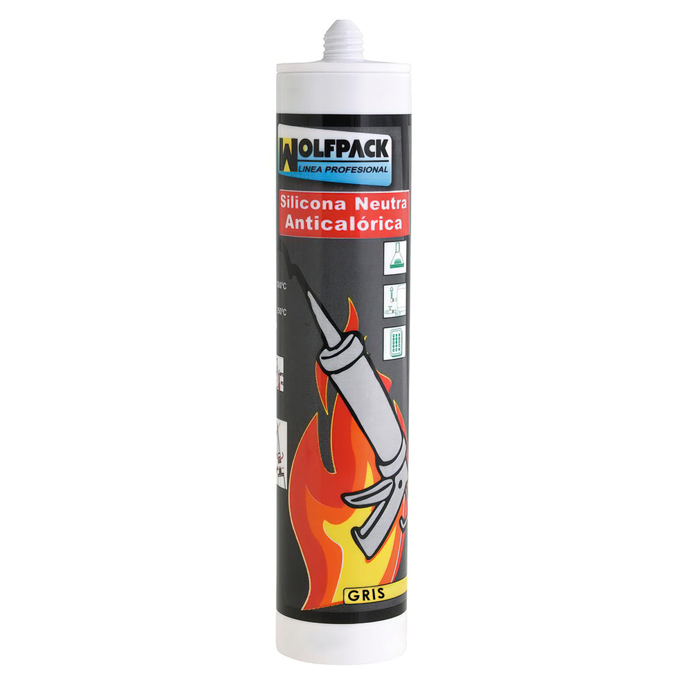 Silicona neutra altas temperaturas 300 ml.