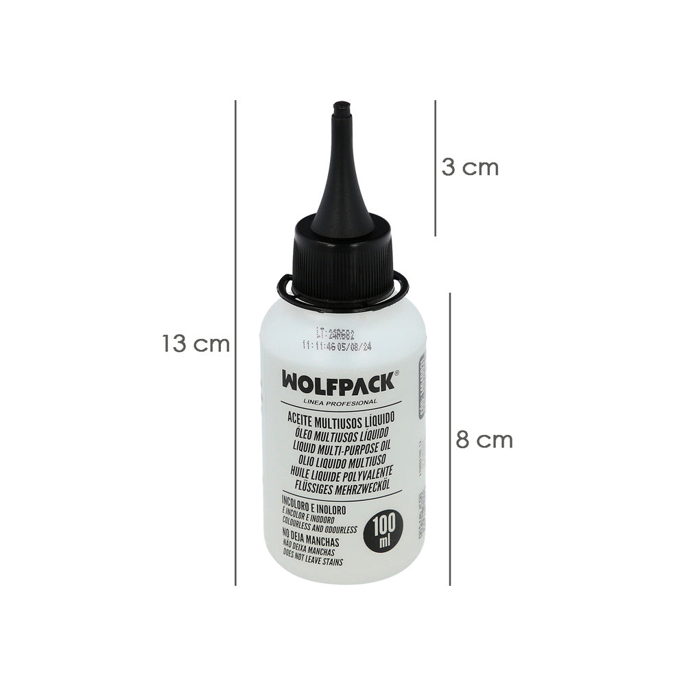Óleo lubrificante multiusos líquido 100 ml. Óleo de correntes, óleo de dobradiças, óleo de máquinas de costura, óleo de fechaduras