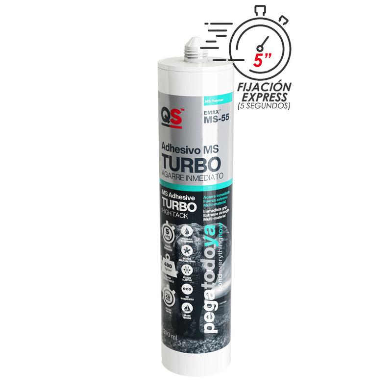 Adhesivo emax ms-55 agarre instantáneo turbo blanco 290 ml